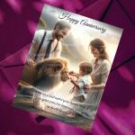 JW Wedding Anniversary Card with Bible Verse