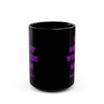 Inspiring Black Mug with Romans 12:11 Quote