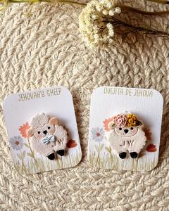 JW Sheep-Themed Enamel Pins
