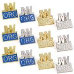 12 Pack JW.org Pins in Gold or Silver