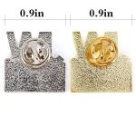 12 Pack JW.org Pins in Gold or Silver