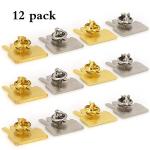 12 Pack JW.org Pins in Gold or Silver