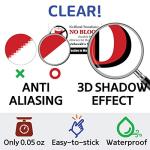 No Blood Transfusion 3D Stickers - 26 Pack