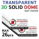 No Blood Transfusion 3D Stickers - 26 Pack