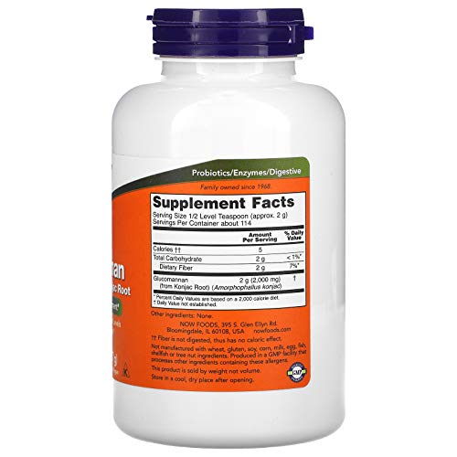 Glucomannan Pure Powder for Healthy Weight Management, 8oz