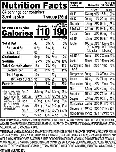 2 Pack Rich Chocolate Royale Meal Replacement Shake