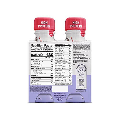 Chocolate High Protein Energy Shake, 4x11oz bottles