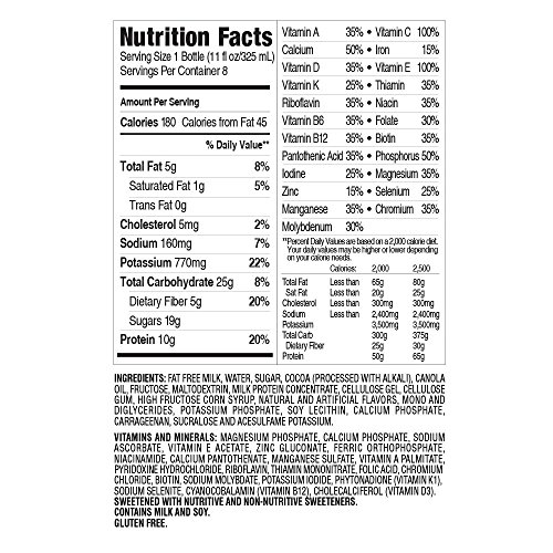 SlimFast Original Creamy Milk Chocolate Shake, 4x11oz Bottles
