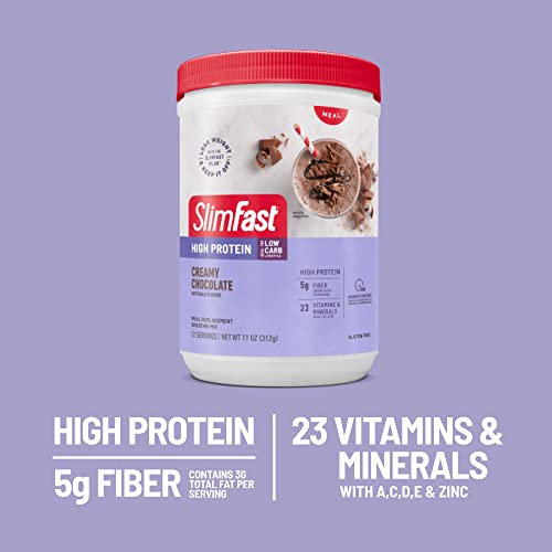 SlimFast Chocolate Protein Shake Powder, 12 Servings x2