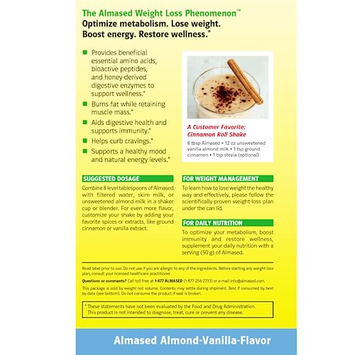 Almased Weight Loss Protein Powder Kit - Almond Vanilla