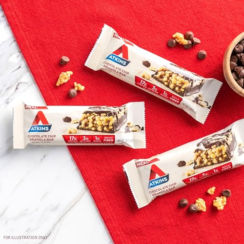 Atkins Chocolate Chip Granola Protein Bars (12 Count)