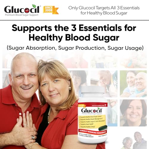 Glucocil - Premium Blood Sugar Support - 3 Essentials
