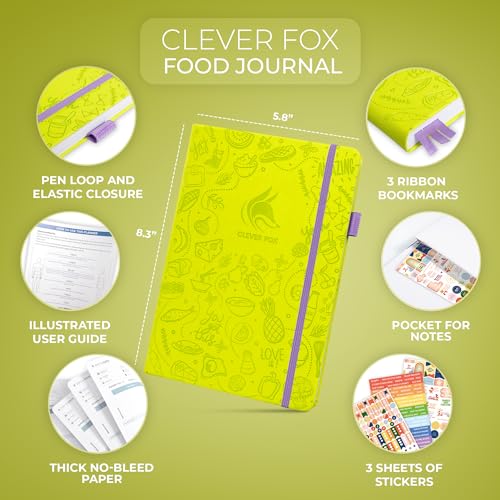 Clever Fox Food Journal - Daily Meal Planner & Tracker