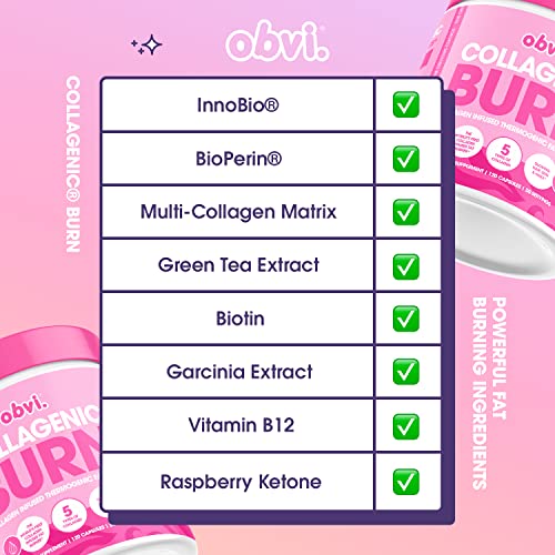 Obvi Collagenic Burn Fat Burner for Weight Loss