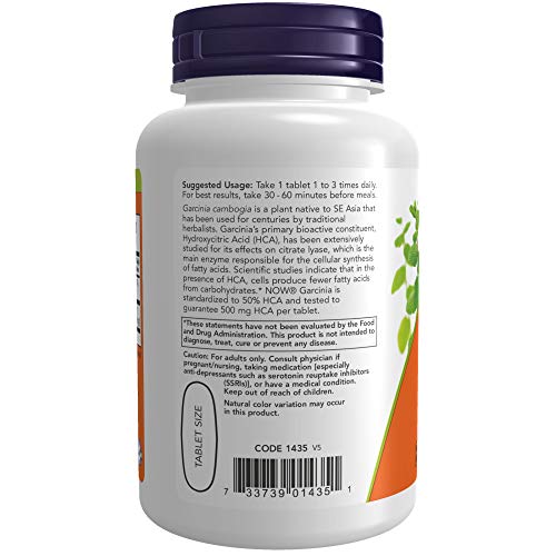 NOW Garcinia Cambogia 1,000 mg, Promotes Healthy Metabolism