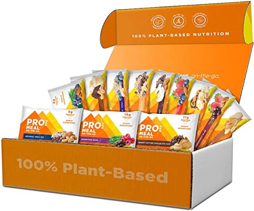 PROBAR - Meal Bar Variety Pack - Natural Energy, Plant-Based Ingredients
