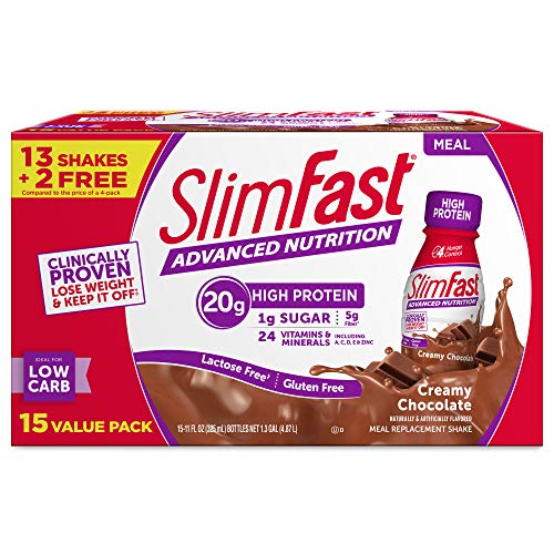 Nutritious High Protein Chocolate Meal Replacement Shakes, 15pack