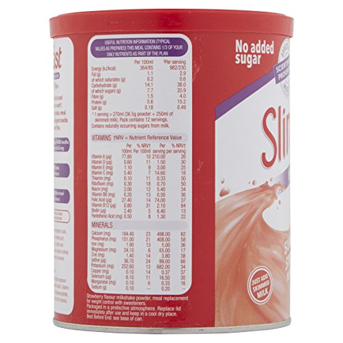 Strawberry Milkshake Powder for 12 Servings - 438g