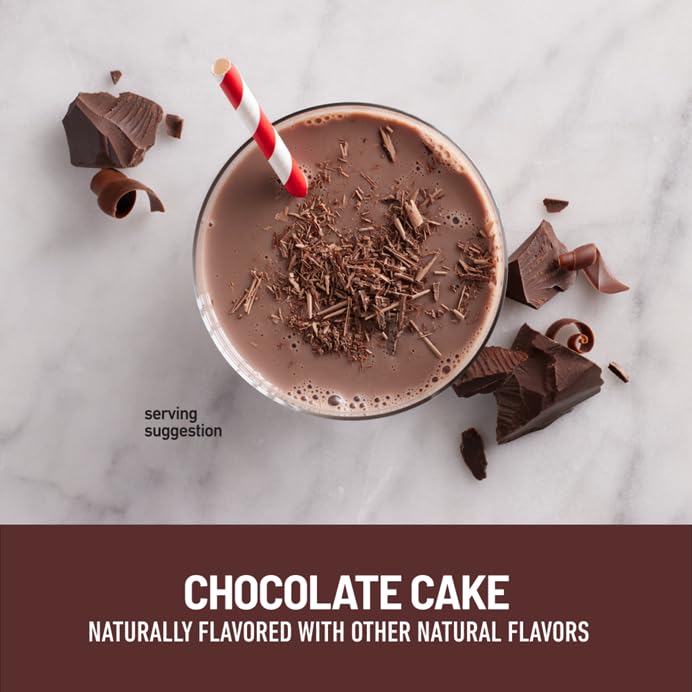 SlimFast Snack Shakes: Fiber & Protein, Chocolate Cake