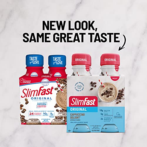 Original Cappuccino Delight SlimFast Shake, 10g Protein, 11oz