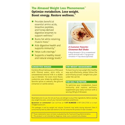 Almased Protein Powder Weight Loss Shake Kit - 3 Cans