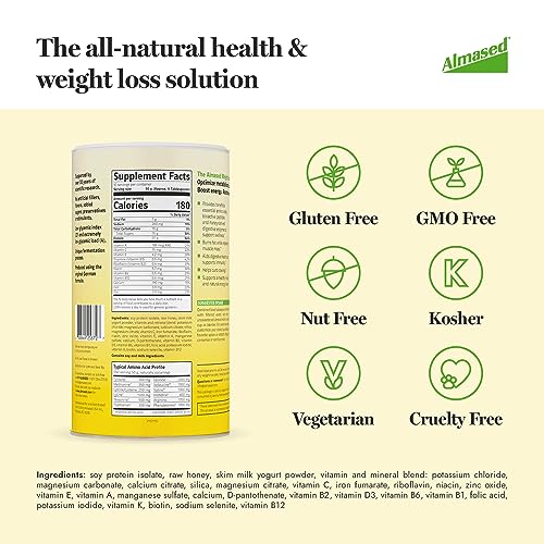 Almased Protein Powder Weight Loss Shake Kit - 3 Cans