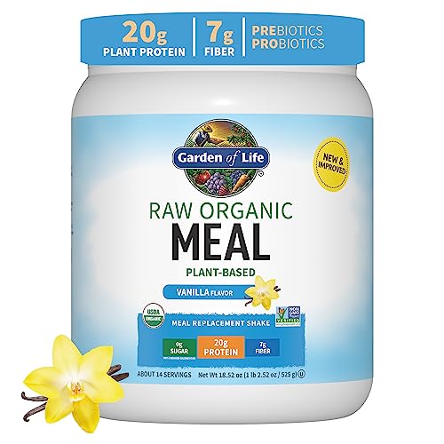 Organic Raw Vegan Protein Powder - Vanilla Meal Replacement