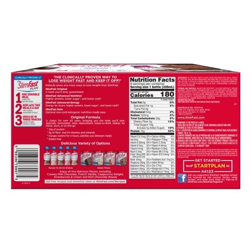 SlimFast Chocolate Royale Shake, 10g Protein, 11oz, 8ct