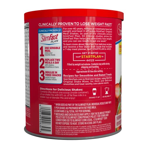 Strawberries & Cream SlimFast Meal Replacement Shake Mix
