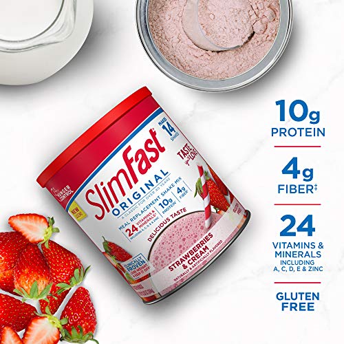 Strawberries & Cream SlimFast Meal Replacement Shake Mix