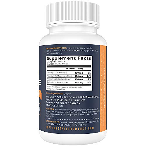 Keto Electrolyte Supplement - 180 Capsules - Hydration Support
