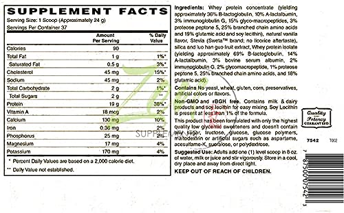 Organic Grass Fed Whey Protein 19g - Keto Vanilla