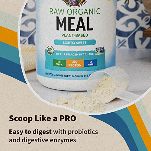 Organic Meal Replacement Powder, Superfoods, Probiotics - 1.14 lbs