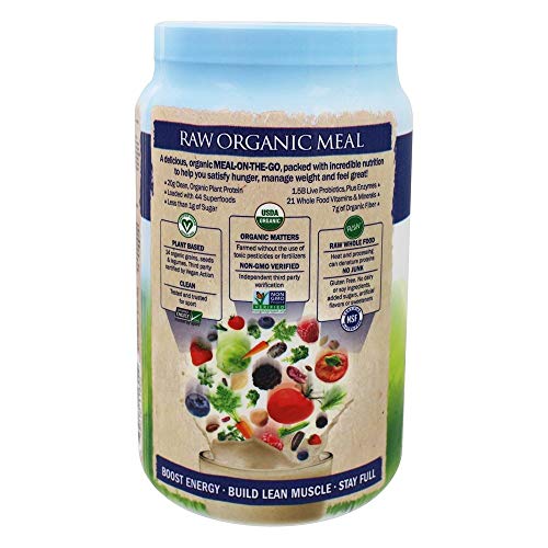 Raw Organic Meal Vanilla for Weight Loss 33.5 oz