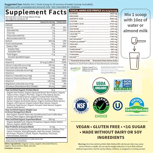Organic Chocolate Vegan Protein Powder for Weight Management