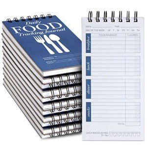 12-Pack Daily Food Journal for Weight Loss