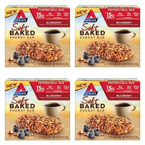 Atkins Blueberry Soft Baked Bars, 15g Protein, Low Carb