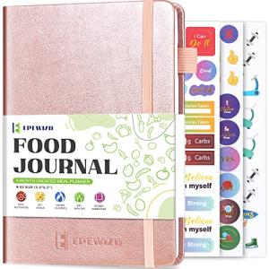 Rose Gold Food Journal for Weight Loss