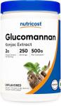 Glucomannan Powder - 500 Grams - Nutricost