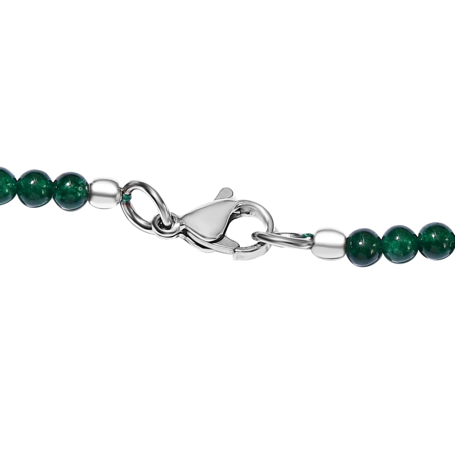 Green Quartzite Malachite Pendant Choker Necklace for Women