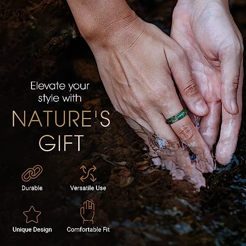 Maya Stone Band Collection - Carmela Moss Agate