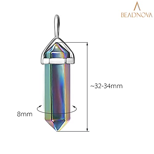 Rainbow Hematite Gemstone Necklace for Women and Men