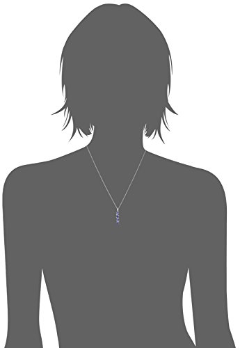 Sterling Silver Alexandrite Sapphire Four Stone Pendant Necklace