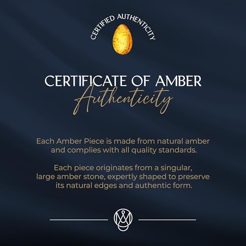 Sparkling Baltic Amber Pendant Necklace for Women