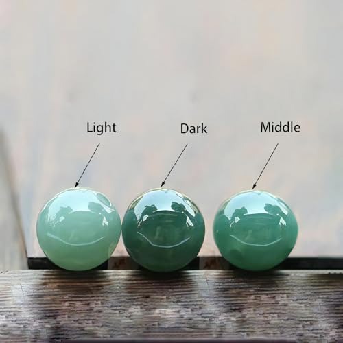 Gradient Green Jade Bead Bracelet for Women, Holiday Gift