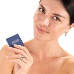 Blue Sapphire Octagon Sterling Silver Engagement Ring, Size 6.5