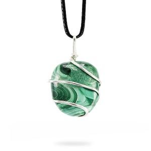 Ayana Malachite Crystal Pendant Necklace | Protection, Energy, Abundance