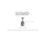 Simulated Alexandrite 925 Sterling Silver Pendant with Necklace