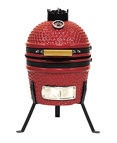 VESSILS 9.8" Kamado Charcoal Grill on Tall Stand
