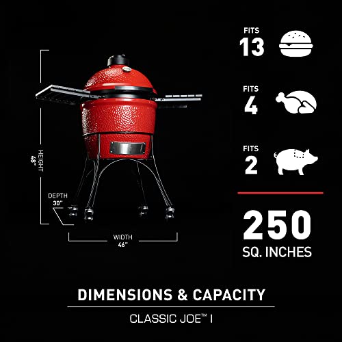 Kamado Joe Classic 18" Charcoal Grill with Cart